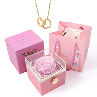 Rotating Rose Box Pendant