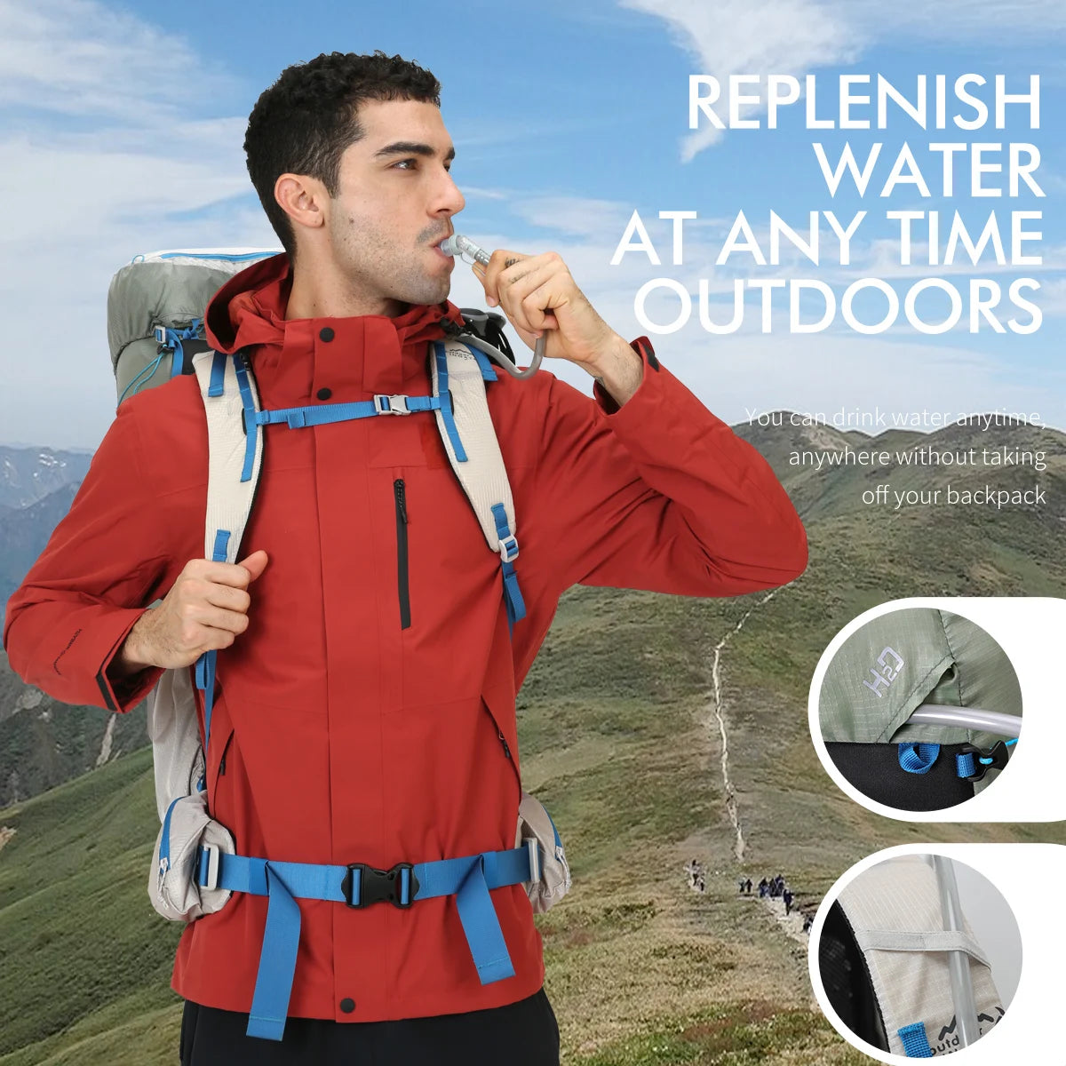 Hiking backpack large capacity