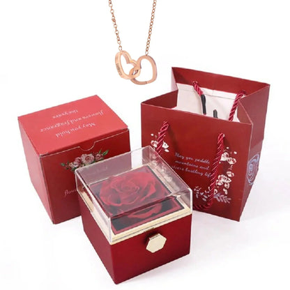 Rotating Rose Box Pendant