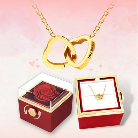 Rotating Rose Box Pendant