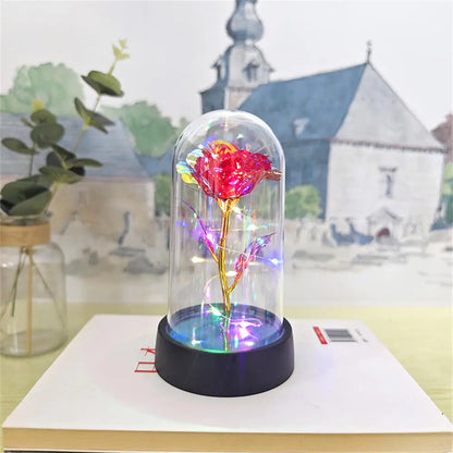 LED Galaxy Three Rose Artificial Flowers